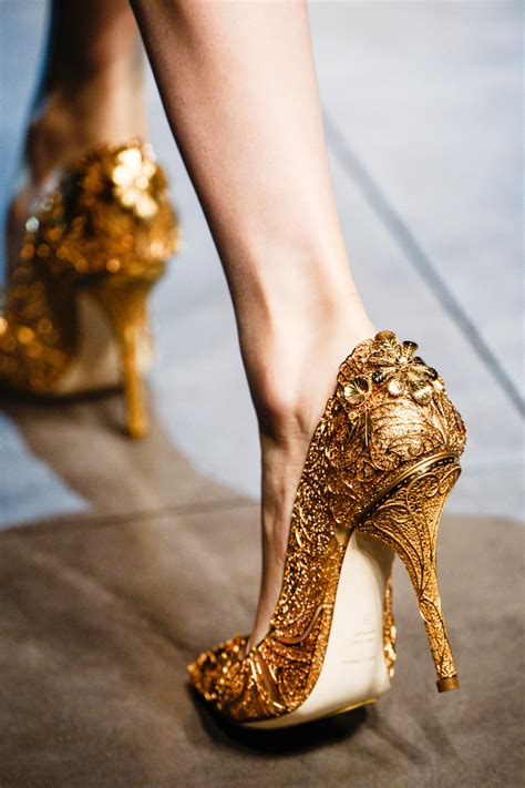 gold dolce and gabbana heels